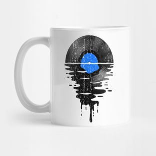 Cool Music Vinyl Retro Vintage Blue Mug